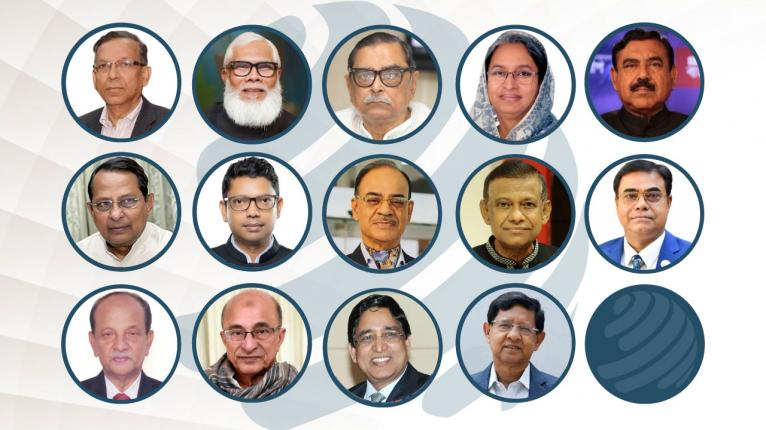 ট্রাইব্যুনালে হাজির করা হয়েছে সাবেক ৯ মন্ত্রীসহ ১৩ আসামি