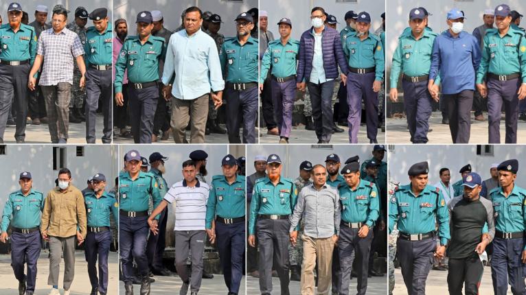 জুলাই-আগস্ট গণহত্যা : এনটিএমসির সাবেক মহাপরিচালক ও সাবেক আইজিপিসহ ৮ পুলিশ কর্মকর্তা ট্রাইব্যুনালে
