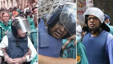 দীপু মনি ও পলকের ফাঁসির দাবিতে আদালত চত্বরে স্লোগান, ডিম নিক্ষেপ