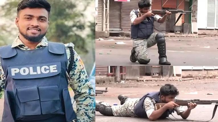 শুয়ে-হাঁটু গেড়ে গুলি চালায় পুলিশ