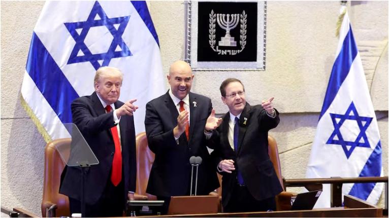 ইসরাইলি পার্লামেন্টে আরব ও মুসলিম নেতাদের ধন্যবাদ দিলেন ট্রাম্প