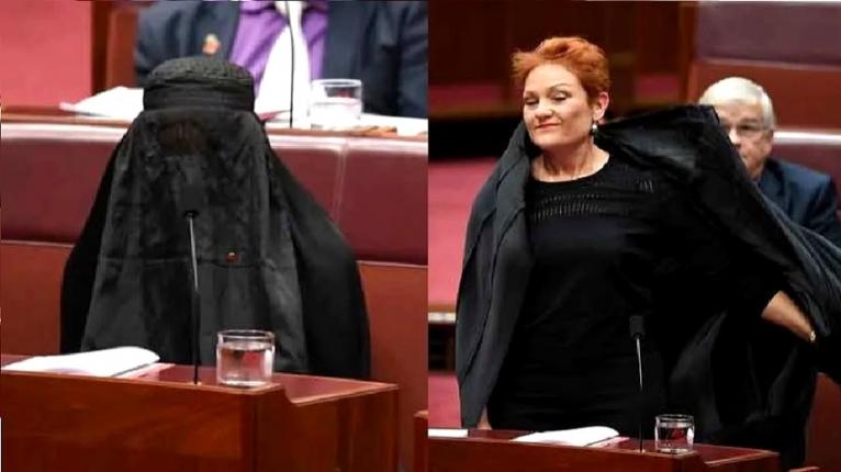 বোরকা অবমাননা, অস্ট্রেলিয়ার সেই নারী সিনেটর বহিষ্কার