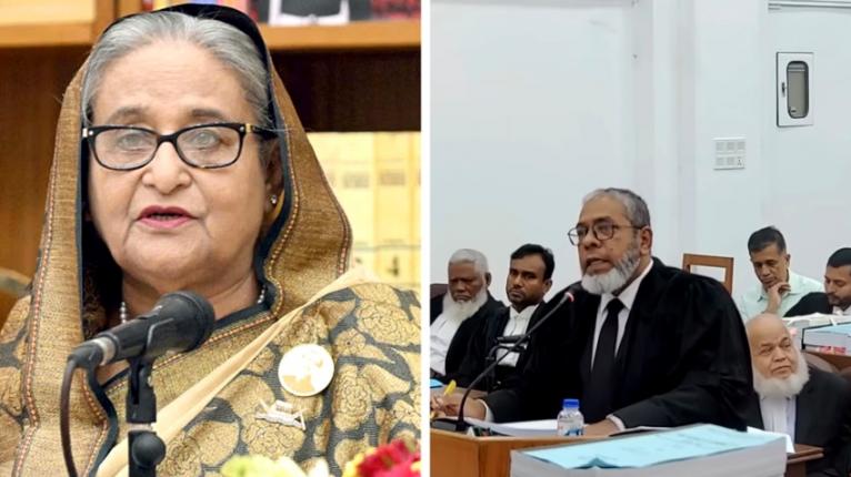 গুমের দুই মামলায় হাসিনার পক্ষের আইনজীবী আমির হোসেন