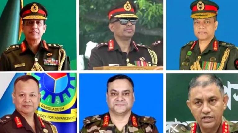 সেনাবাহিনীর আরও ৬ উচ্চ পদে রদবদল