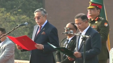 শপথ অনুষ্ঠানে একবারও বলা হলো না ‘মহামান্য রাষ্ট্রপতি’