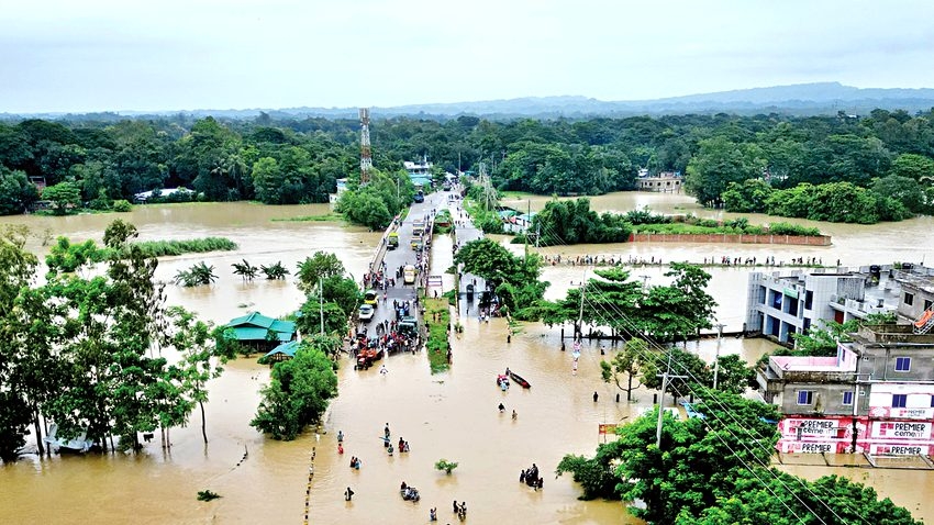 Floodwaters recede in Cox’s Bazar following eight days of rain, but hardship remains