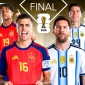 Argentina make three changes, Spain unchanged for final