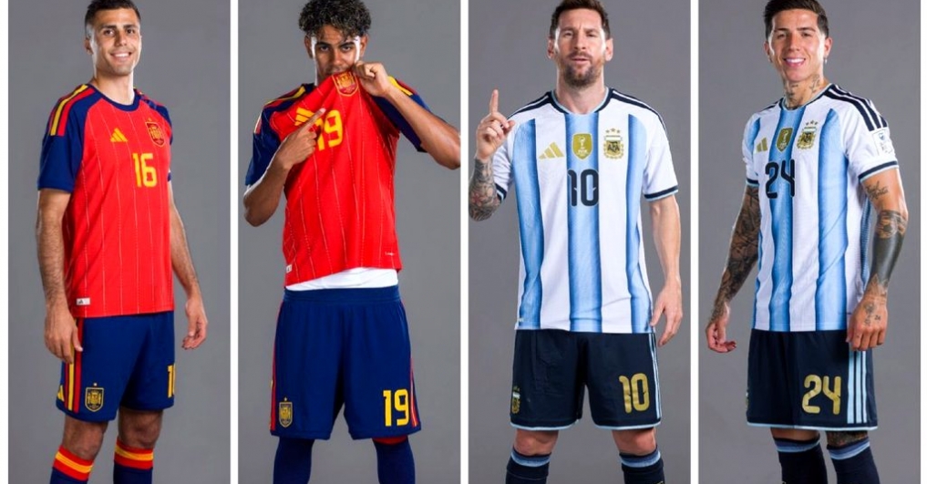Argentina, Spain to wear home kits in World Cup final